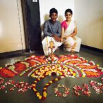 Nivetha Thomas Instagram - Onam! 😊 #sadhya #pookalam #2016