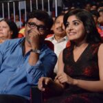 Nivetha Thomas Instagram – My fav Mohan sir and I behaving like excited kids who just spotted Candies in a carnival 😍😄 Love, Love and a lot of love to sir 😊  #Gentleman #gentlemanaudio #audiolaunch