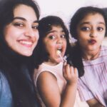 Nivetha Thomas Instagram - Shivvi . Evvi . Nivvi 😁