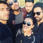 Parineeti Chopra Instagram - Ranveer, arjun, ayushmann, baadshah and me!!! I couldnt let these boys take the picture without me !!! Lol