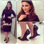 Parineeti Chopra Instagram - My crazy Louboutins!! Yesterday at the Star Guild :) hosted the show for a bit!! @nitashagaurav