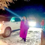 Parineeti Chopra Instagram - Shooting a realistic movie here, so doing all the slow-mo, rom-com stuff offscreen 🤣 #SnowFall || 🎥 @vijayganguly Kargil