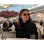 Parineeti Chopra Instagram - High tea with a side of sunglasses 🕶 #OrangeIsReallyTheNewBlack 🔶◼️ The Tea Room, Harrods, London, England