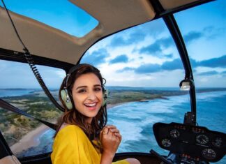 Parineeti Chopra Instagram - Still can’t get over this gorgeous view! @phillipisland you have my heart 😍. @phillipislandhelicopters thank you for the spectacular ride.