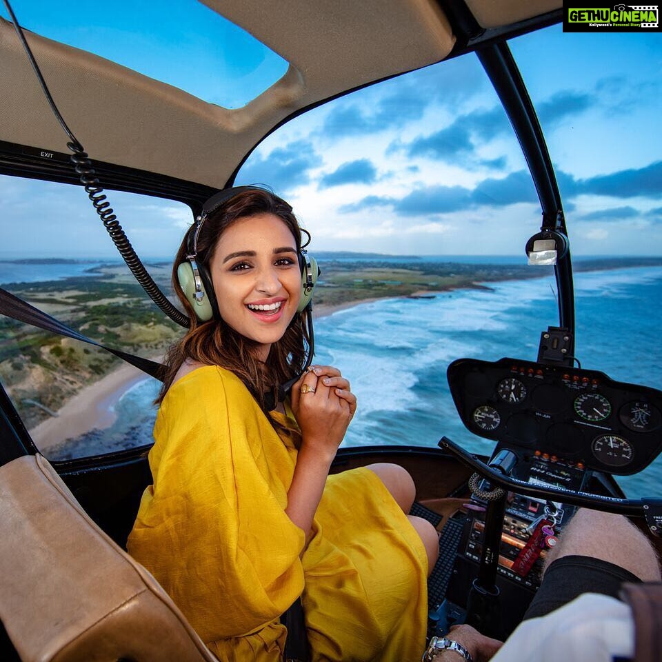 Parineeti Chopra Instagram - Still can’t get over this gorgeous view! @phillipisland you have my heart 😍. @phillipislandhelicopters thank you for the spectacular ride.