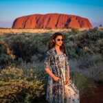 Parineeti Chopra Instagram - "BUCKET LIST tick" kind of day! Look where I am! A rock so big, it's 9 kilometers to go around! So majestic that everything falls silent in front of it. WOW WOW WOW #Uluru @australia @ausoutbacknt