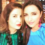 Parineeti Chopra Instagram – Shooting With my favourite!!!!! @farahkhankunder ❤️❤️❤️ Yash Raj Film Studio