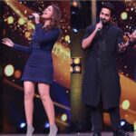 Parineeti Chopra Instagram – Our promotions look like this.. Been waiting for yearsss to do this – singing my songs LIVE!!!! Thankyouuu fans for loving my song!!! #MaanaKeHumYaarNahin #MeriPyaariBindu @ayushmannk