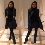 Parineeti Chopra Instagram - In Lisbon today for an event! Freezing cold but ootd on point 😜❤ #TommyHilfiger #Burberry #Portugal Thanksss ladyyy @sanjanabatra Lisbon, Portugal