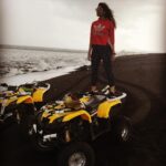 Parineeti Chopra Instagram - I rode an ATV up a Volcano and down to a black beach today!! Yep, "cool" would be the right word. Other correct words would be awesome, exhilarating, unbelievable and adventurous. Ironically, I was speechless when I did it :) 🌏🌚🔥🌊 Happy holidays!
