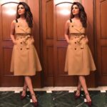 Parineeti Chopra Instagram - Been wanting to wear a trench dress for so long thanksss my ladyyy @sanjanabatra ❤️ Also thanks @madison_onpeddar Youre my favourite!! @aldo_shoes. What an honour to be at the Kolkata International Film Festival tonight!