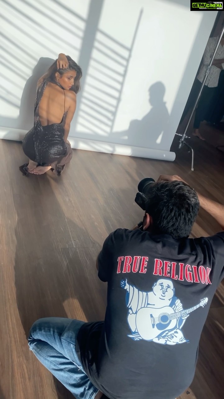Pooja Hegde Instagram - Took a long time from planning to actually making this shoot happen, but here’s to more fun shoots like this @rahuljhangiani! Hopefully sometime in the near future, for now, Happy Birthday 🥳