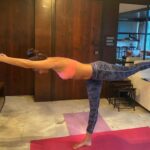 Pooja Hegde Instagram – Next up.. take the other foot off the ground and fly off into the sunset.. ✈️ 😆 #yogadreams #virabhadrasana3 @jogmihir
