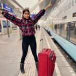 Pooja Hegde Instagram - Girl getting on train..☺️✌🏼 #eurorail #gypsysoul Main Train Station Salzburg Austria