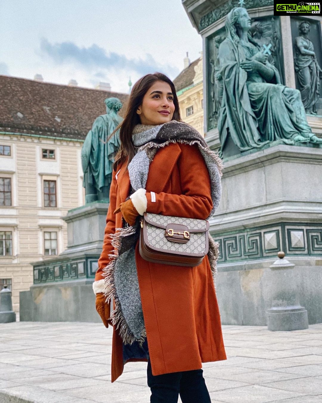 Pooja Hegde Instagram - Work.Shop.Travel.Repeat. ✈️👜🧥❤️