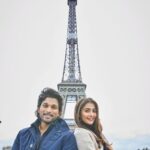 Pooja Hegde Instagram – ..Because a song like #samajavaragamana deserves nothing less than the #eiffeltower… @alluarjunonline and I can’t wait for you’ll to see it 😃 #alavaikunthapurramuloo ❤️