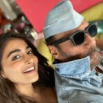 Pooja Hegde Instagram – You can try and be as cool as you can, but you’ll never be as cool as @apnabhidu. Period. 😍 #lifelessons101 #legend