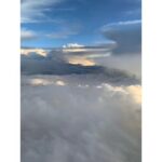 Pooja Hegde Instagram - Nature put on a one-of-a-kind show for me.. I had the front seat..And all I could do was try and give you a little glimpse..☁️☁️✈️ #meditative #beauty #lostbutatpeace