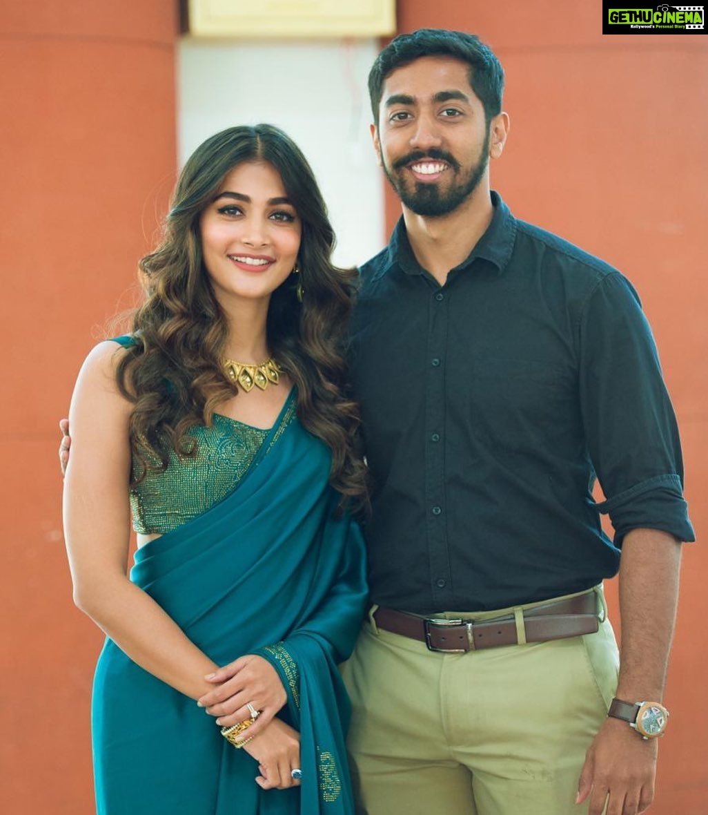 Pooja Hegde Instagram - If you ask me who’s the more popular Hegde child, it would be the birthday boy @rishabhhegde 😂Happy Birthday to the surgeon in making, Dad’s favourite, born actor and grandparents ke aakhon ka taara 🎂 Hope this year brings you all that you desire 😘❤️ #enoughPraises #bhaibehen #shaadikeumarkahogaya