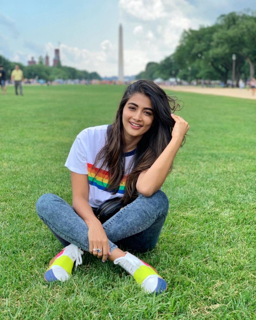 Pooja Hegde Instagram - 🌈🦄 Washington Monument