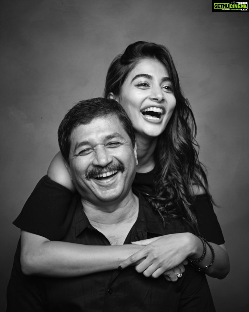 Pooja Hegde Instagram - Where do I get my goofy,child-like personality from?! This guy right here ❤️ HAPPY BIRTHDAY DAD, thank you for teaching me how to keep the inner child alive 😘 #daddyAndhisWarriorPrincess #perpetualentertainment #survivorofdadjokes