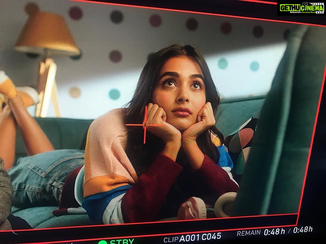Pooja Hegde Instagram - When you’re desperately trying to pull it together before the year ends... #puppydogface #igotstodothis #byebye2018 #bts😐😂