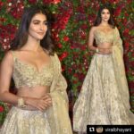 Pooja Hegde Instagram - #Repost @viralbhayani ・・・ #poojahegde at #deepikapadukone #ranveersingh #weddingreception #deepveerkishaadi ❤️❤️❤️ @viralbhayani