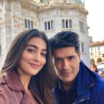 Pooja Hegde Instagram – Miles away from home,we meet in Como! Hahahahaha always good fun catching up with you @manishmalhotra05 ❤️ See you closer to home next time 😃 Como, Italy