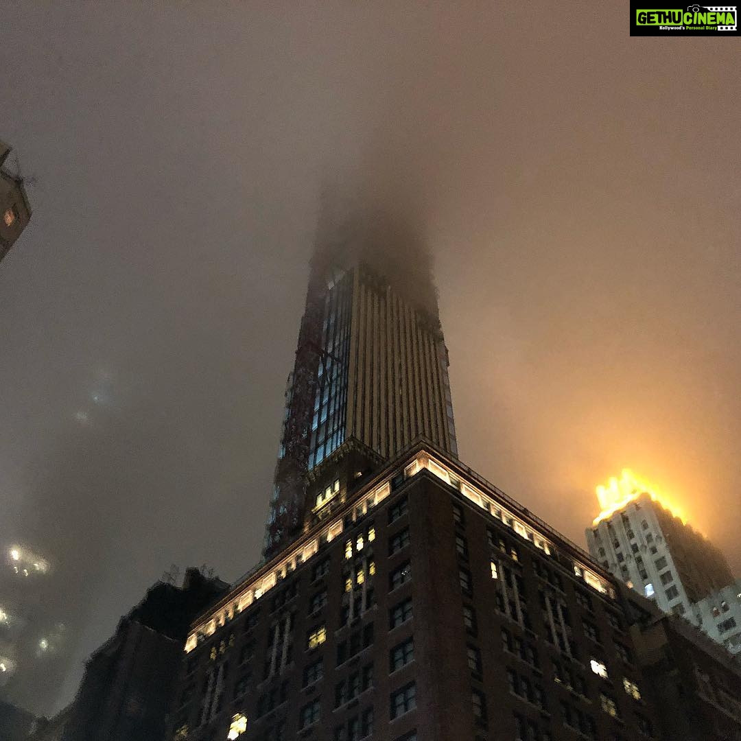 Pooja Hegde Instagram - When Manhattan disappears into the fog 😍 #magical #likeaperiodmovie #foggyday #nyc #gypsylife