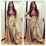 Pooja Hegde Instagram - #Repost @tanghavri ・・・ @hegdepooja at an event yesterday in @anolishahdesigninc @azotiique @myraaraheja @rahejavarun shoes by @needledust assisted by @namdeepak @sahithya.shetty @suhasshinde1