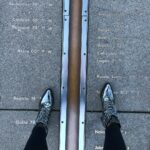 Pooja Hegde Instagram - One foot in the East,One foot in the West...stood on the line that divides the Earth into East and West.. #coolestever #timeline #whereeastmeetswest #PoojaUKvacay Prime meridian