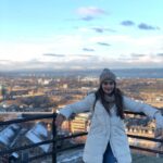 Pooja Hegde Instagram – When u reach the top and feel like a boss 😀😂❤️🇬🇧The view though 😍 #PoojaUKvacay #viewfromthetop #scotland