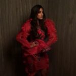 Pooja Hegde Instagram - Edgy,High fashion and a whole lot of frills for @falgunishanepeacockindia ❤️ #fashion #powerful #redhot