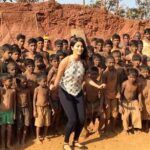 Pooja Hegde Instagram – Glee when captured on Slo-mo is just ❤️ #mastitime #kidsonset #bechildlike Karnataka