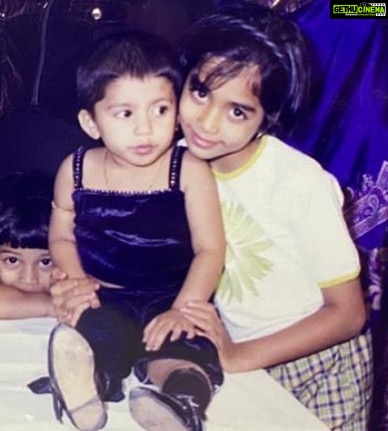 Pooja Hegde Instagram - Happy Birthday to my first real life barbie doll…You know you’ve had a fun childhood when you rarely have pictures to prove it.We were just too busy creating lame dance routines and making up stories about pigeons and their lives to pose for a picture! I pray that your life be filled with an abundance of love and prosperity..that your heart is filled with kindness and gratitude for all that life has given, and you always stay fit to do crazy things with me. There is strength in family @bhumishettyyy , and Incase you ever need me, just look left, I’m always gonna have my arms wrapped around you like a mamma bear would to her cubs 🤗Continue to make ur Akka proud ☺️ Love you ❤️