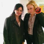 Pooja Kumar Instagram - #tbt❤️ on the sets during a bloody scene with @chloessevigny! The scene was emotional but so much fun to do! These days will be back! Please my lovely people out there stay safe, #wear the #mask, and keep #socialdistancing Its truly important that we be kind and compassionate to others as everyone all over the world is going through a challenging time. ❤️ you all!!