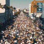Pooja Kumar Instagram - This is why I love #hollywood! #blacklivesmatter Thank you #losangeles for showing solidarity and togetherness can make change happen. #humanity #georgefloyd #blm #usa #losangeles #newyork #california #people