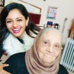 Pooja Kumar Instagram - Happy New 2020 year everyone!!!! I’m so happy that I got to start off my year with my Nani! What an amazing woman with sheer perseverance, strong will, and so much love for her family! Im going to be doing a series for the next 2 weeks of how thankful I am for a wonderful life! 🙏🏼❤️🙏🏼 thank you to my online family for always encouraging me and appreciating all the posts I share with you!!!! Love you all so much!! #engagementring family #2020 #work #lovequotes #lovepeople #workforyou #tamil #hollywood #telugu