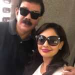 Pooja Kumar Instagram - I decided to copy #priyadarshan sir and wear dark #sunglasses! Im truly honored to be directed by you and will cherish the memories of this film! #venus