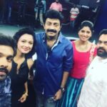 Pooja Kumar Instagram - Just finished our success interview #psvgarudavega at #tv5 and had so many callers loving the movie!! Thank you @adith_officiall @actorrajasekhar #praveensattaru