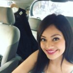 Pooja Kumar Instagram - On the way to #v6 channel for an interview for our film #psvgarudavega !! Are you ready to see it??