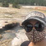 Pooja Kumar Instagram - #Mondaymotivation wear your mask anytime you leave the house. Too many people have died and as we can see from the news anyone can get this deadly virus. We can fight it together by wearing a mask, social distancing and washing hands. I’m at @yellowstonenps watching a geyser about to erupt. Will it? We might all be feeling a little suffocated like this geyser or isolated but its only a matter time and we must pull through this. We can do it together! #vote #elections #humanity #citizens #cinema #people #actress #tamil #telugu #america #india #covid_19