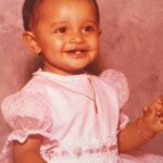 Pooja Kumar Instagram - #tbt how come our pictures all had a yellow tint to it back in the day? #technology #baby #blessed