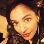 Pooja Kumar Instagram – Listening to my tunes… show me the #music! #bringiton #rockingout