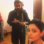 Pooja Kumar Instagram - Getting my #makeup done for my night sequence scene. How is it looking? #actor #movies #glamorous
