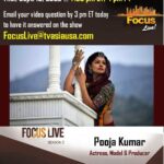 Pooja Kumar Instagram - Watch me live in a few hours on TV Asia! #actress #work #hindi #anthology #priyadarshan #tamil #telugu #hollywood #bollywood
