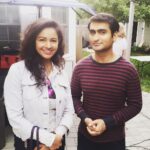 Pooja Kumar Instagram - On set with @kumailnanjiani !! Great to be with a talented comedian!