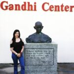 Pooja Kumar Instagram - Enjoying being in my home where my parents built this building for the community! I'm back home to help the community! #gandhicenter #homeiswheremyheartis #traveling #live #love #laugh