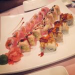 Pooja Kumar Instagram - Sushi Saturday!! #favoritefoods #sushi #toomuchfood #rollingoutofthere #getit #silly #dinnertime #newyorkcity #saturdaynight