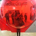 Pooja Kumar Instagram – Can you see me? #artorbubble #artist #red #bubble #fun #joy #silly